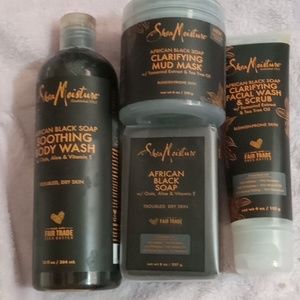 SHEA MOISTURE AFRICAN BLACK MASK SOAP & SCRUB
